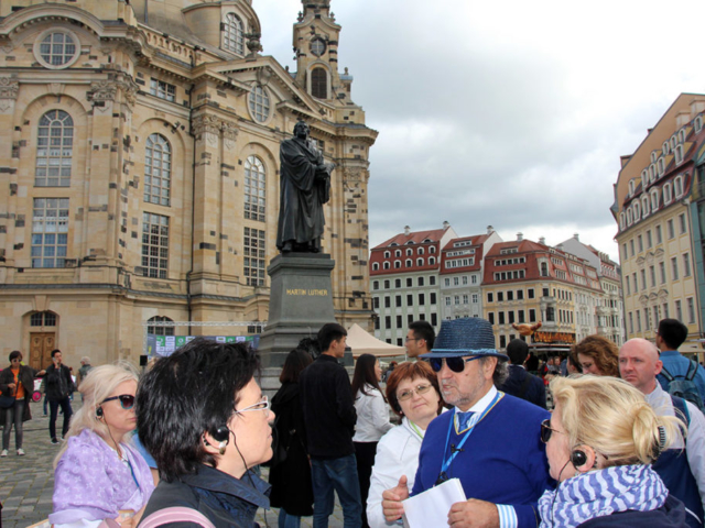 Экскурсия по Дрездену Памятник Марин Лютер