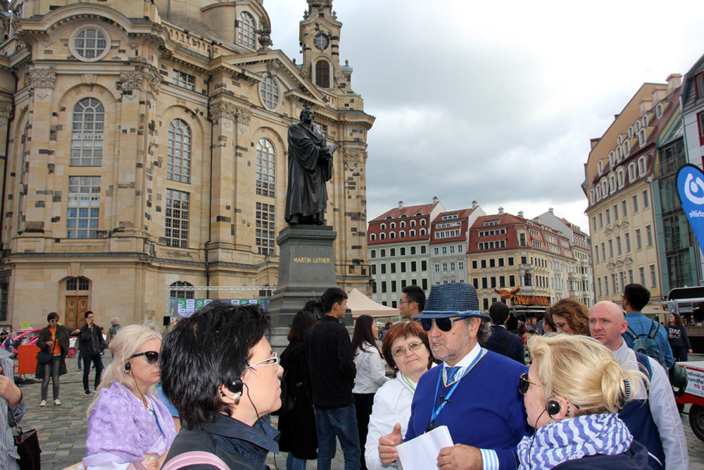 Экскурсия по Дрездену Памятник Марин Лютер